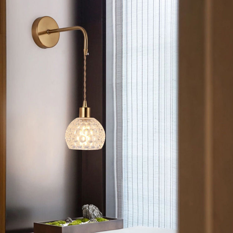 1 lumière géométrique mural luminaire de style industriel Idées d'éclairage mural en verre industriel lumières