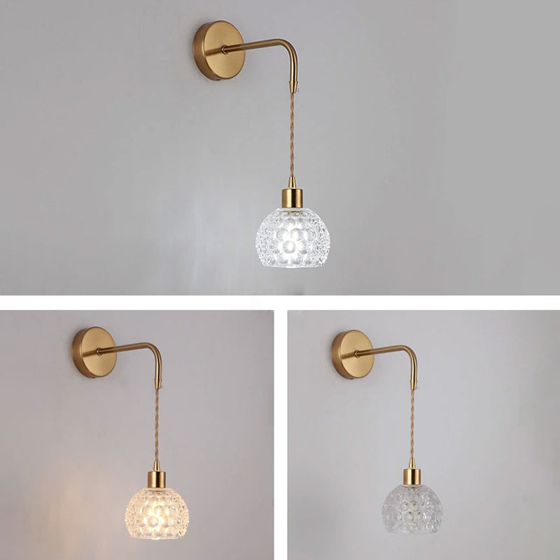 1 lumière géométrique mural luminaire de style industriel Idées d'éclairage mural en verre industriel lumières