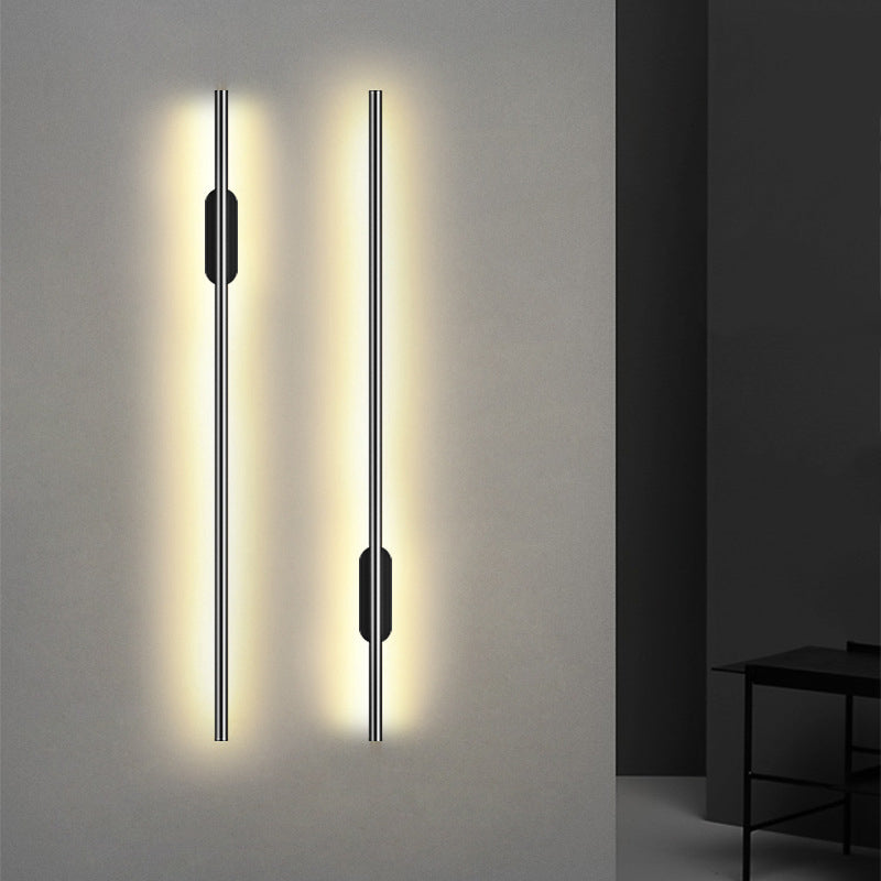 Linearer Schatten Metall Wandleuchten moderner Stil 1 Lichtwandmontage Licht