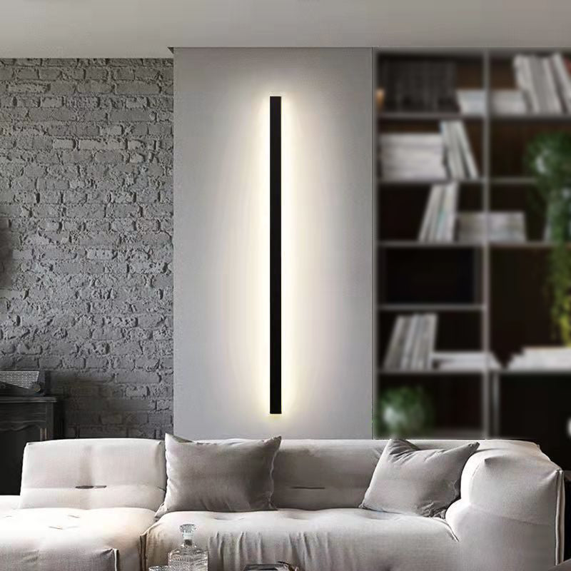 Linearer Schatten Metall Wandleuchten moderner Stil 1-Licht-Wandmontage Licht
