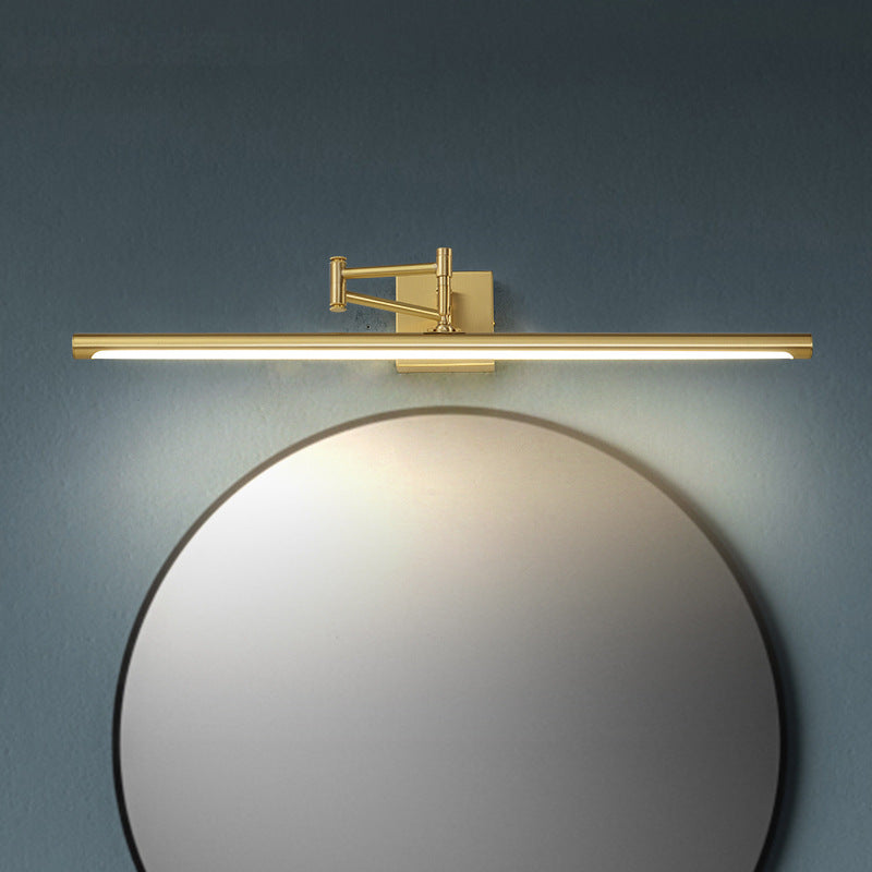 Modern Tube Vanity Lighting Fixtures Crystal 1 Light Vanity Wall Sconce