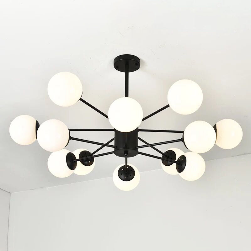 Moderner Globe Kronleuchter Lichter Glas Kronleuchterleuchte für Wohnzimmer