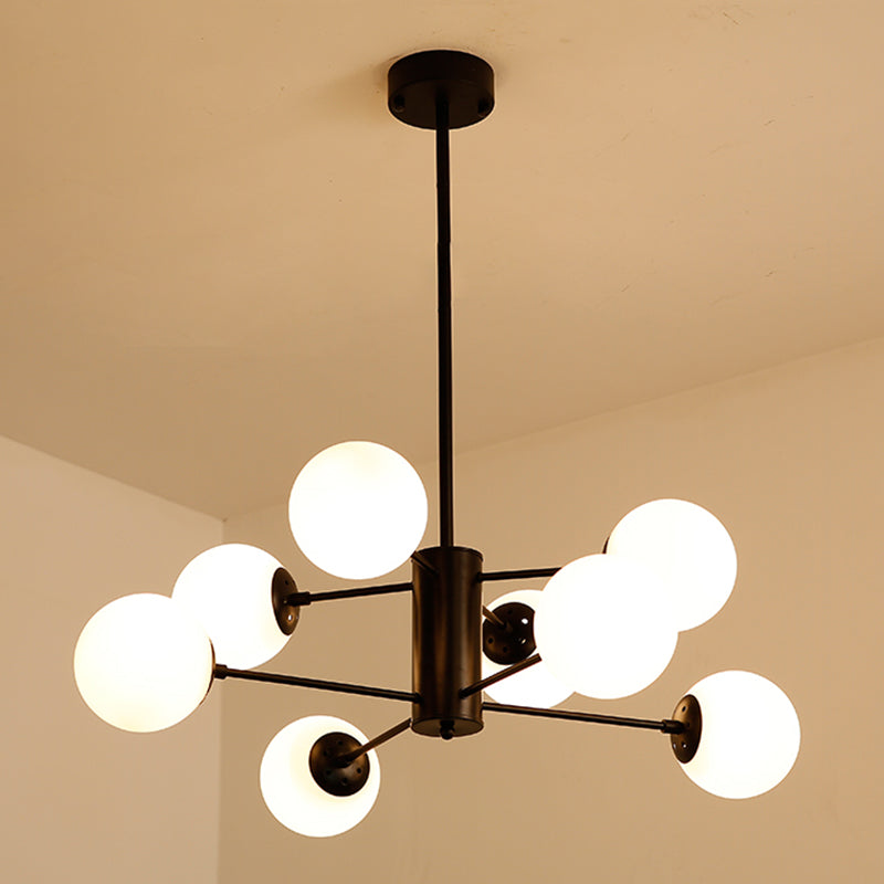 Moderner Globe Kronleuchter Lichter Glas Kronleuchterleuchte für Wohnzimmer