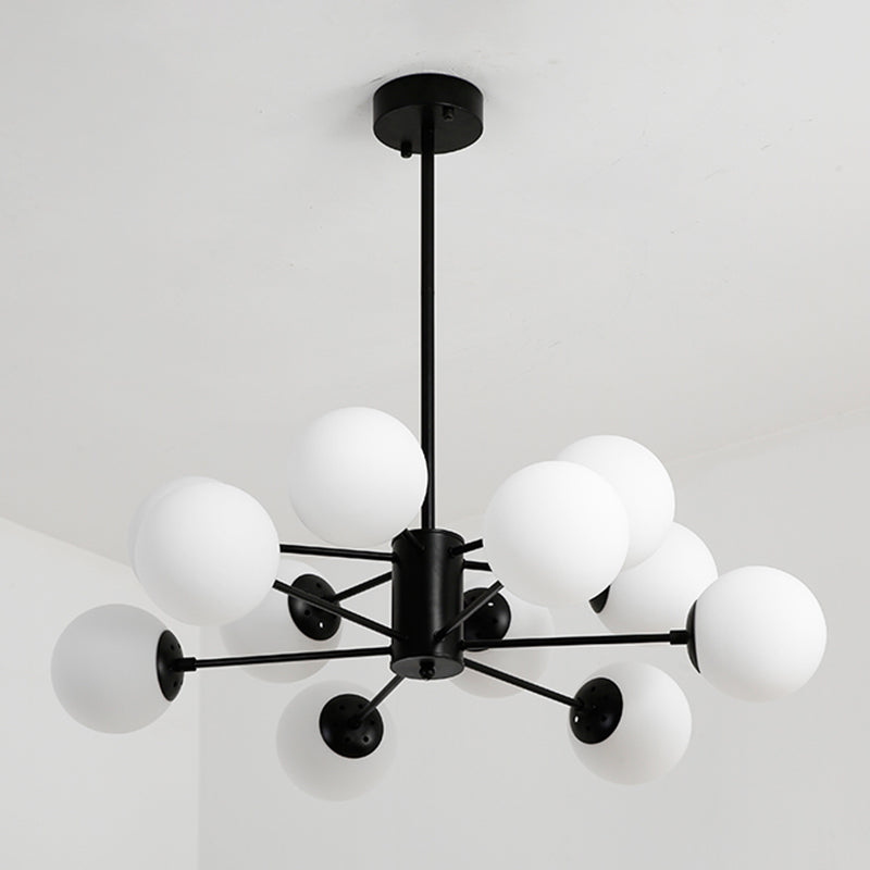 Moderner Globe Kronleuchter Lichter Glas Kronleuchterleuchte für Wohnzimmer