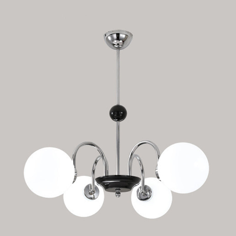 Moderner Glasschatten Kronleuchter multi -hanges Anhängerlampenlampe für Wohnzimmer