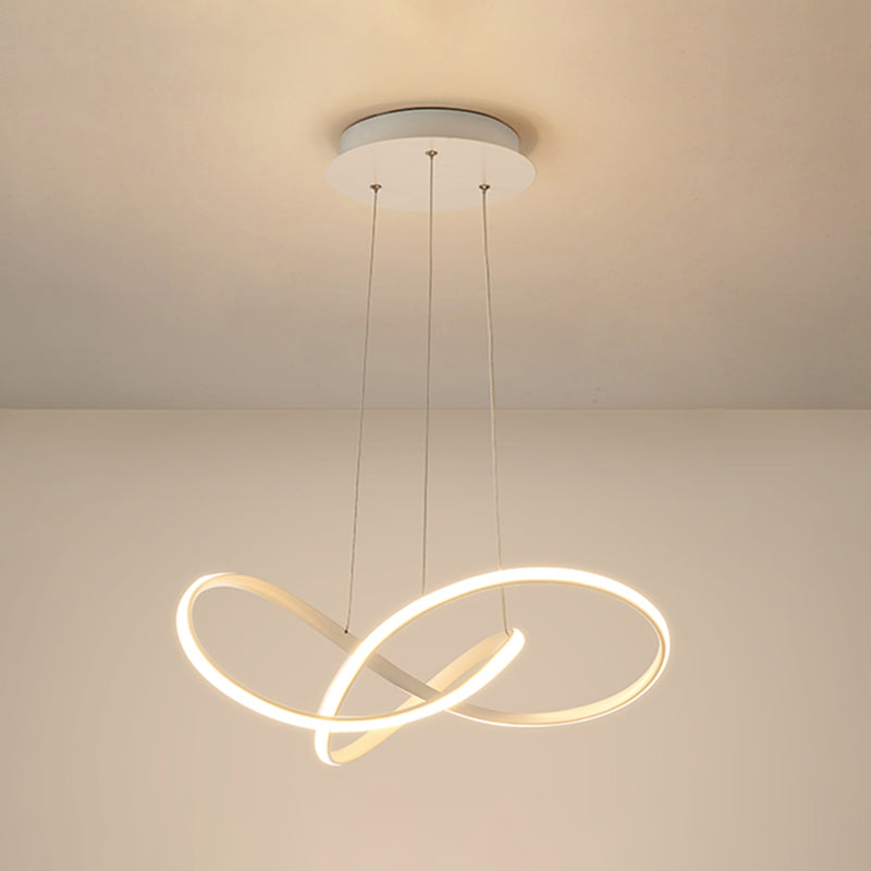 1-Light Metal Linear Chandelier Modern Hanging Pendant Light Fixture