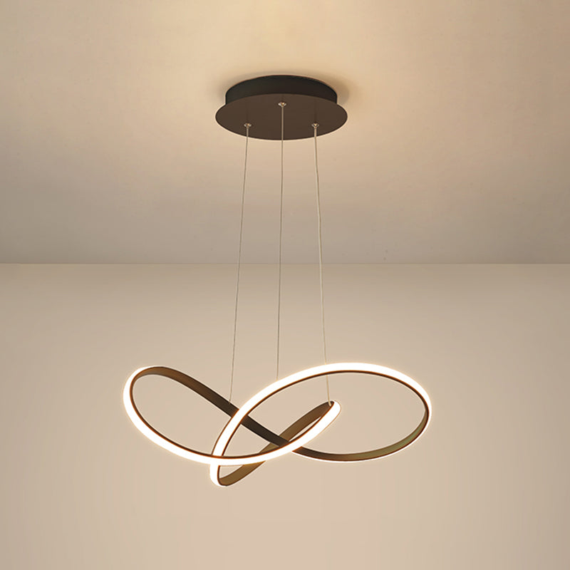 Lampadario a pendente a sospensione moderno in metallo in metallo a 1 luce