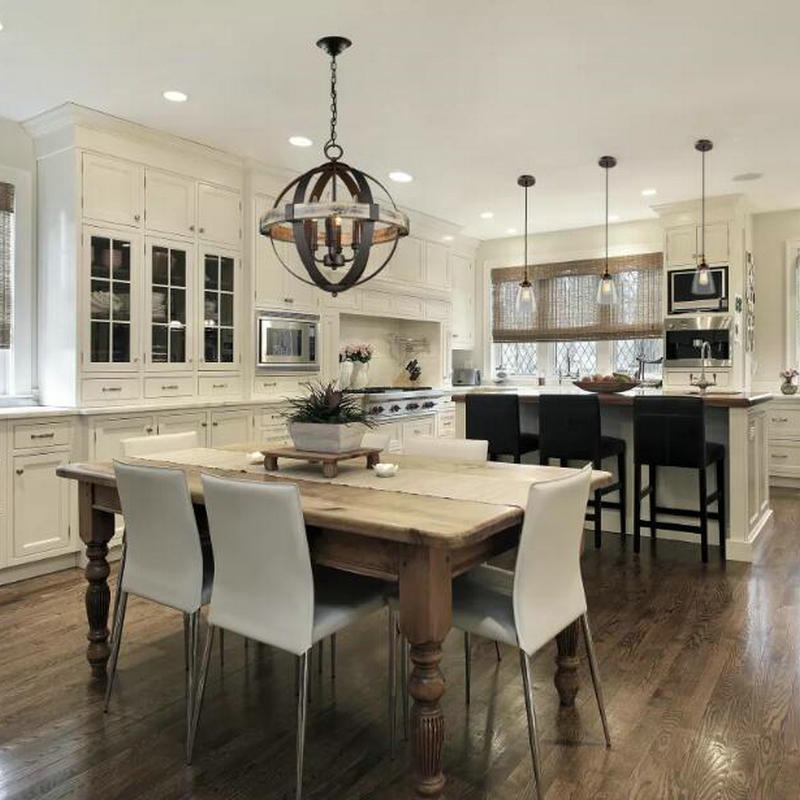 Multi Light Candle Branch Hanging Lights Industrial Style Metal Hanging Lighting for Study