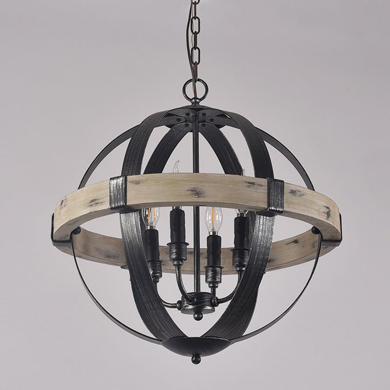 Multi Light Candle Branch Hanging Lights Industrial Style Metal Hanging Lighting for Study