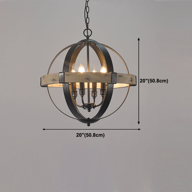Multi Light Candle Branch Hanging Lights Industrial Style Metal Hanging Lighting for Study