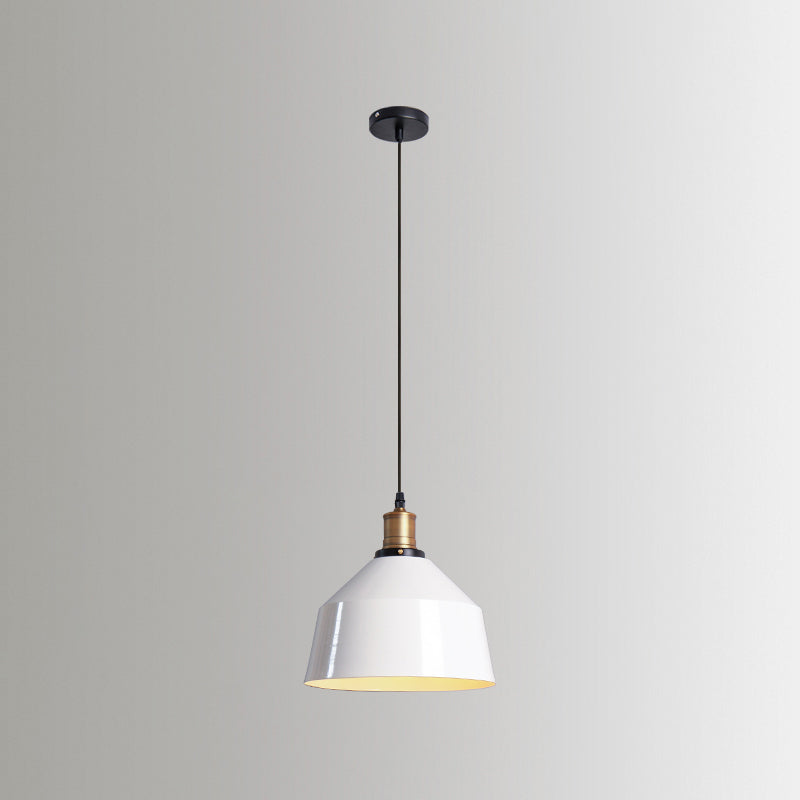 Accoglienza a sospensione vintage a 1 luce Kit di luce a sospensione bianca per negozio