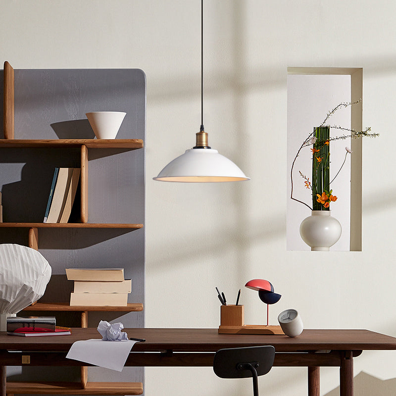 Accoglienza a sospensione vintage a 1 luce Kit di luce a sospensione bianca per negozio