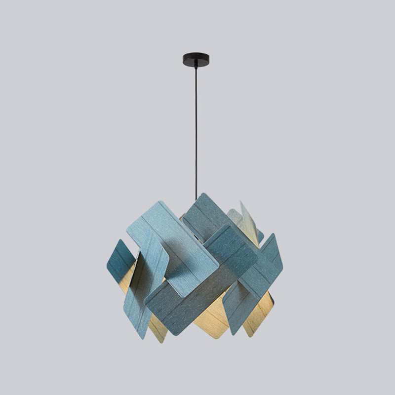 Metal Lantern Shade Hanging Lights Modern Style 1 Light Hanging Mount Fixture for Living Room