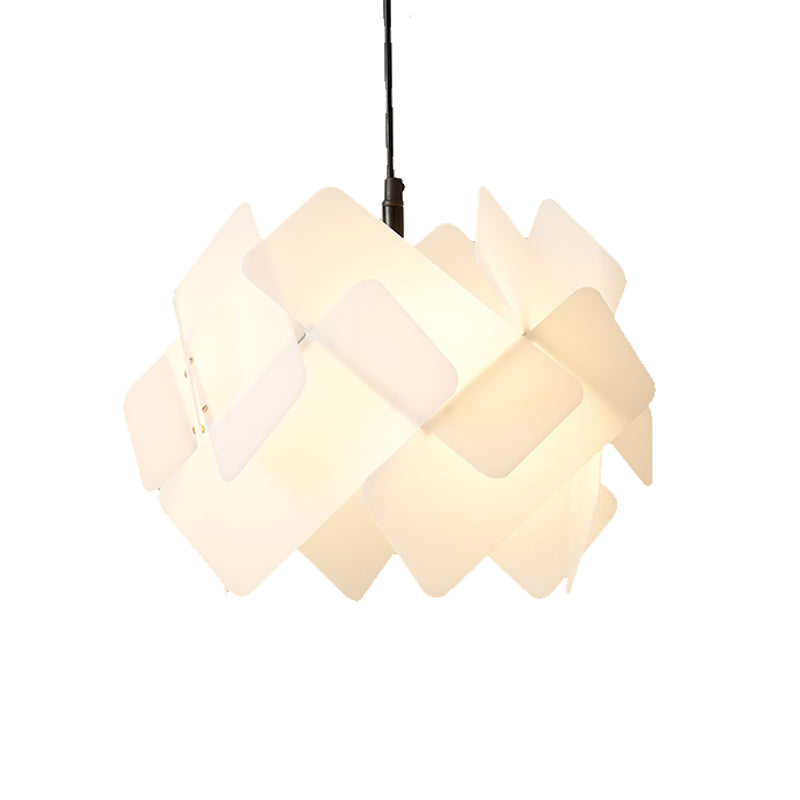 Metal Lantern Shade Hanging Lights Modern Style 1 Light Hanging Mount Fixture for Living Room