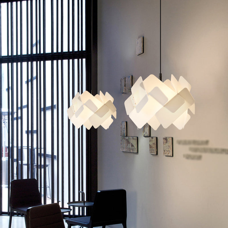 Metal Lantern Shade Hanging Lights Modern Style 1 Light Hanging Mount Fixture for Living Room