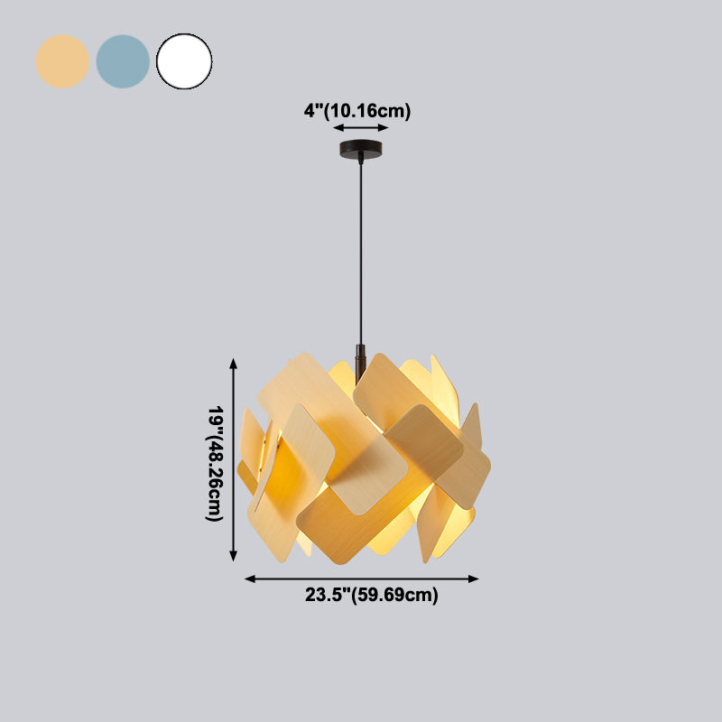 Metal Lantern Shade Hanging Lights Modern Style 1 Light Hanging Mount Fixture for Living Room