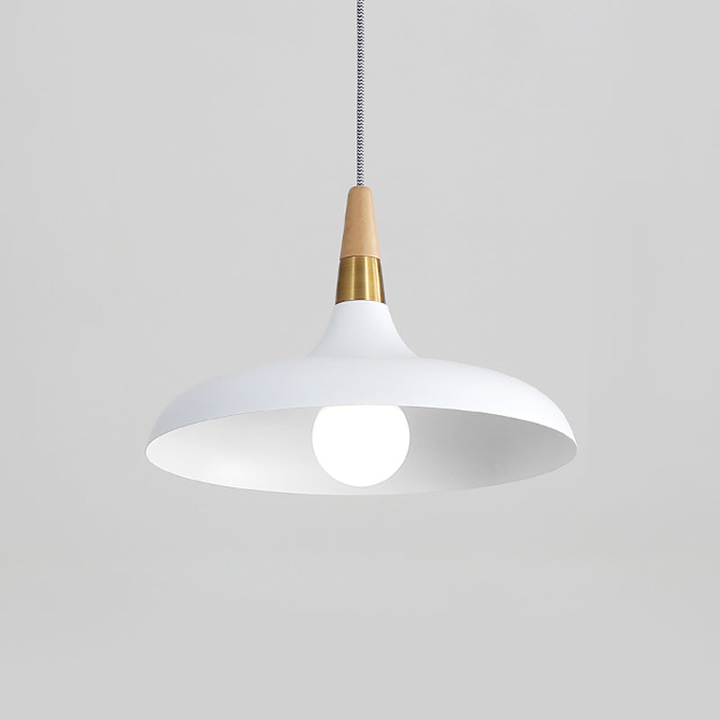 Metal Hanging Lights Modern Macaron Style 1 Light Hanging Mount Fixture for Living Room