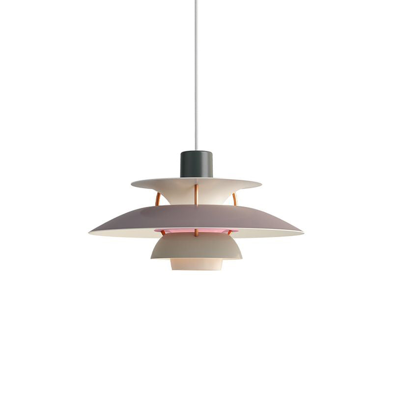 Nordic Style Hanging Light Colorful Metal Shade Pendent Lighting Fixture for Sitting Room