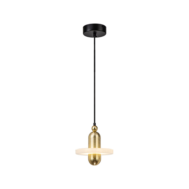 Contemporary Marble Hanging Light Minimalist Pendent Lighting Fixture for Sitting Room