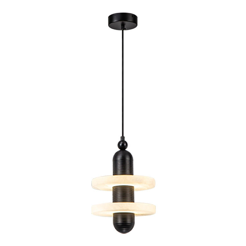 Contemporary Marble Hanging Light Minimalist Pendent Lighting Fixture for Sitting Room