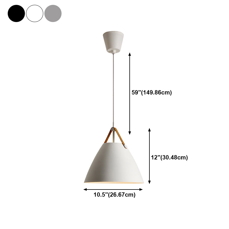 Metal Shade Hanging Light Modern Minimalist Pendent Lighting Fixture for Sitting Room