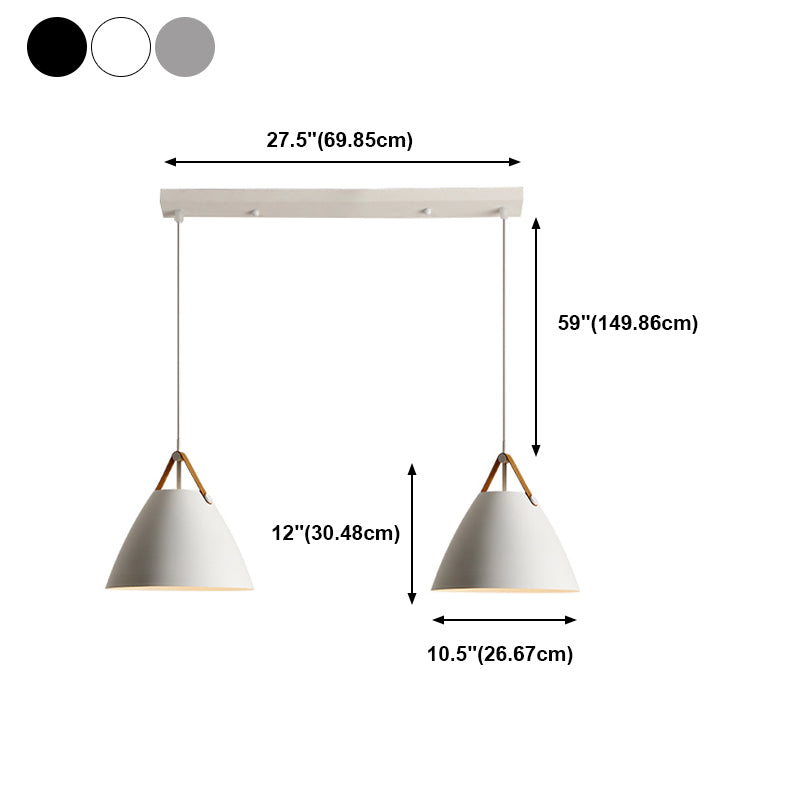 Metal Shade Hanging Light Modern Minimalist Pendent Lighting Fixture for Sitting Room