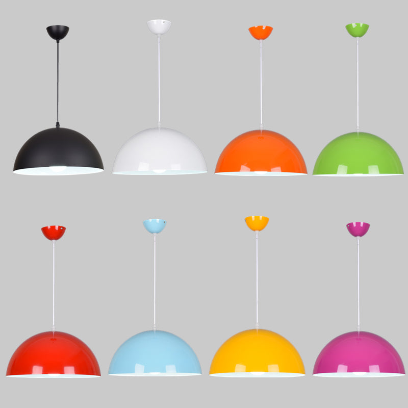 Colorful Metal Hanging Light Nordic Style Pendent Lighting Fixture for Sitting Room