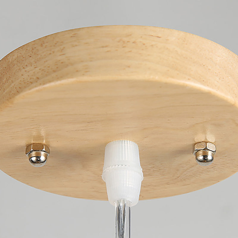 Rattan Shape Hanging Light Modern Minimalist Pendent Lighting Fixture for Dining Room