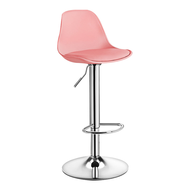 Moderne verstellbare Höhenstangenhocker schwenkbarer Plastik -Low -Rücken -Thekeschatzstool