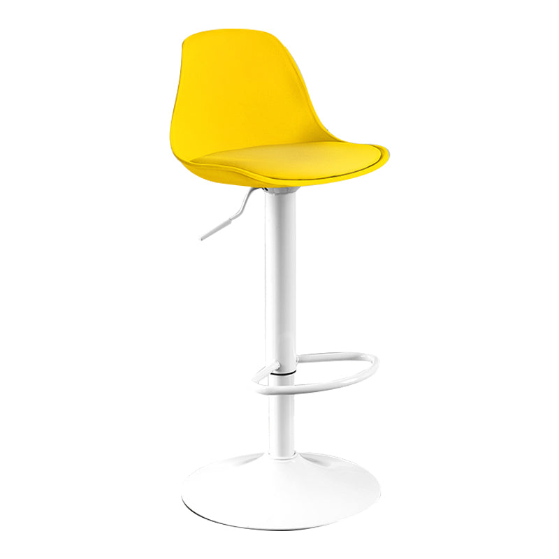 Moderne verstellbare Höhenstangenhocker schwenkbarer Plastik -Low -Rücken -Thekeschatzstool