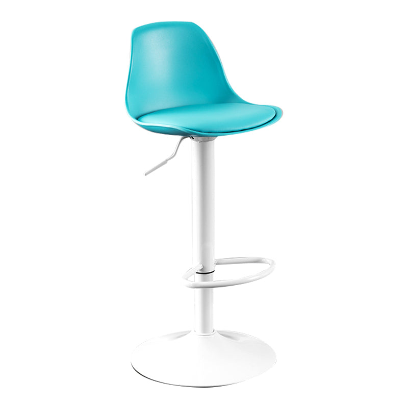 Moderne verstellbare Höhenstangenhocker schwenkbarer Plastik -Low -Rücken -Thekeschatzstool