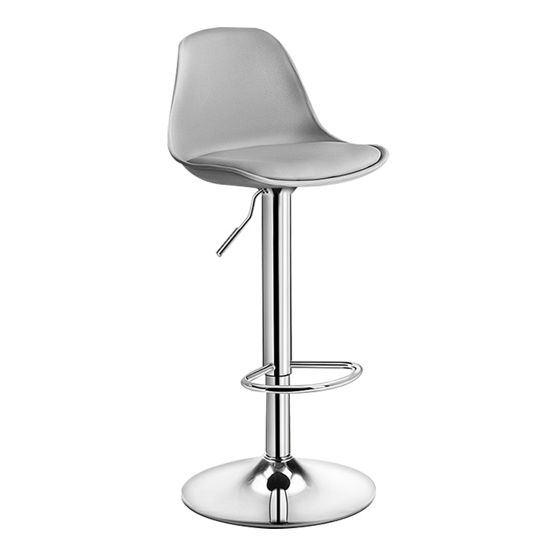 Moderne verstellbare Höhenstangenhocker schwenkbarer Plastik -Low -Rücken -Thekeschatzstool