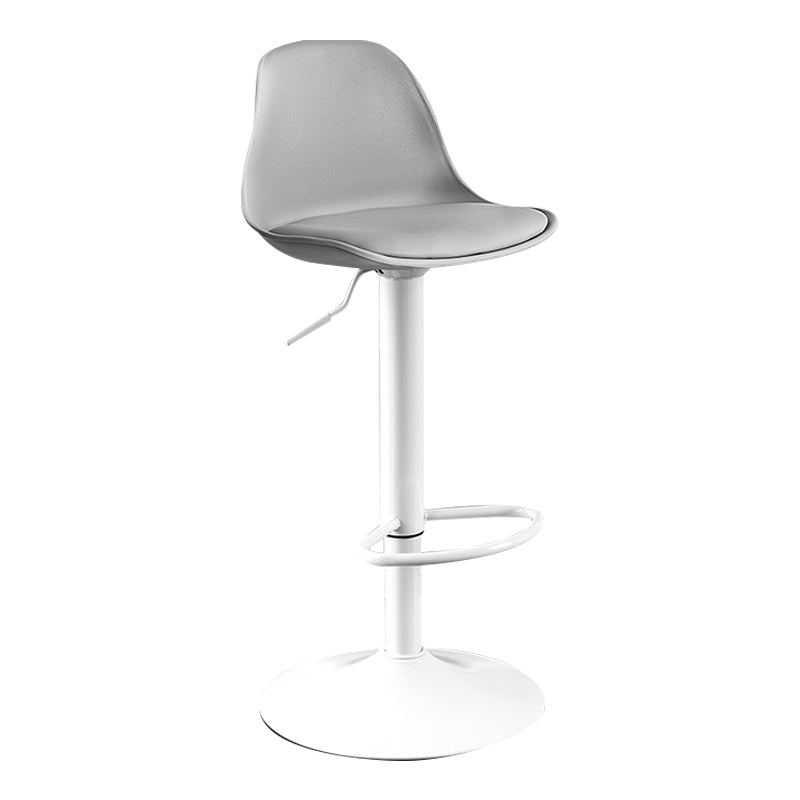 Moderne verstellbare Höhenstangenhocker schwenkbarer Plastik -Low -Rücken -Thekeschatzstool
