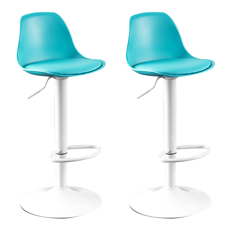 Moderne verstellbare Höhenstangenhocker schwenkbarer Plastik -Low -Rücken -Thekeschatzstool