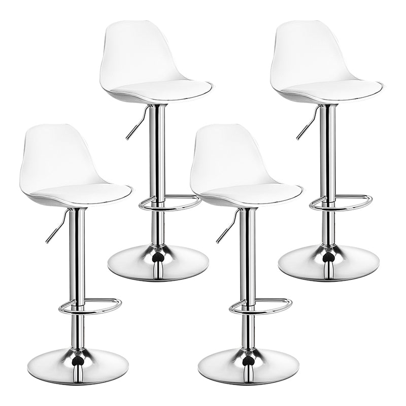 Moderne verstellbare Höhenstangenhocker schwenkbarer Plastik -Low -Rücken -Thekeschatzstool
