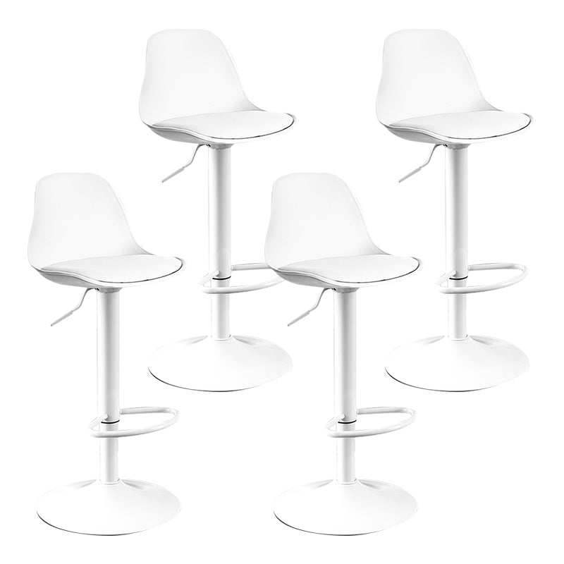 Moderne verstellbare Höhenstangenhocker schwenkbarer Plastik -Low -Rücken -Thekeschatzstool