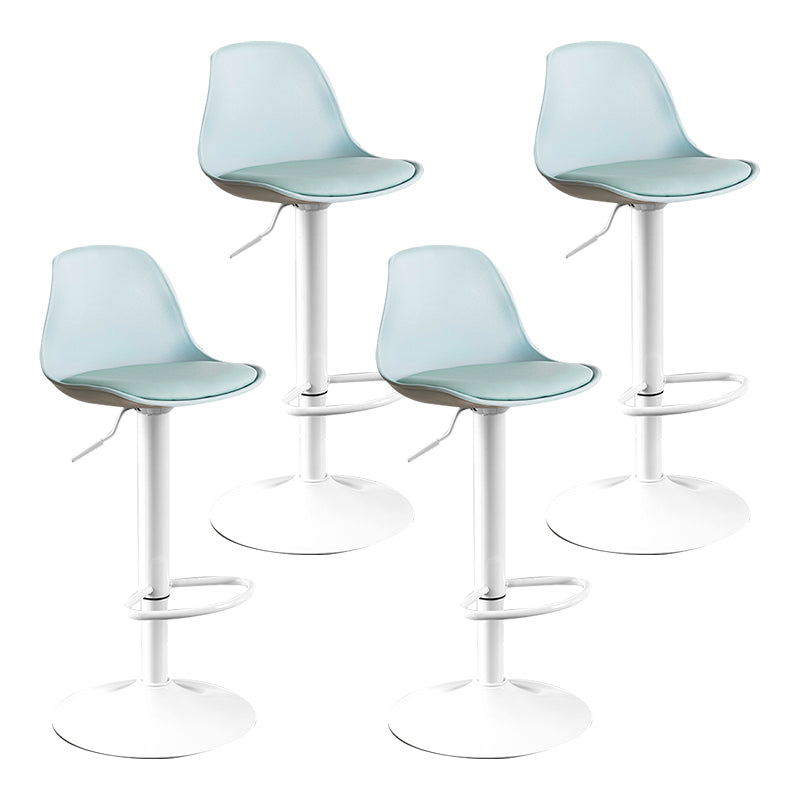 Moderne verstellbare Höhenstangenhocker schwenkbarer Plastik -Low -Rücken -Thekeschatzstool