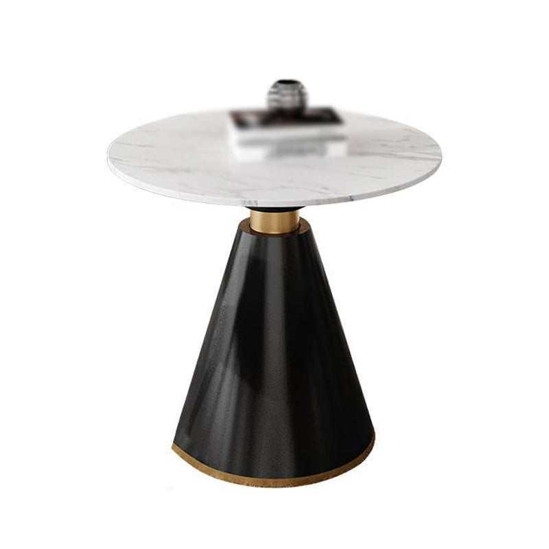 Pièces contemporaines 1/4/5 Pièces Ensemble de restauration Round Round Room Table Ensemble avec chaises en cuir