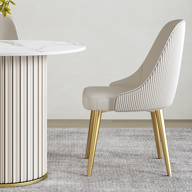 1/2/5/6/7 Pcs Metal Modern Dining Set with Oval Shape Table Dinette Set