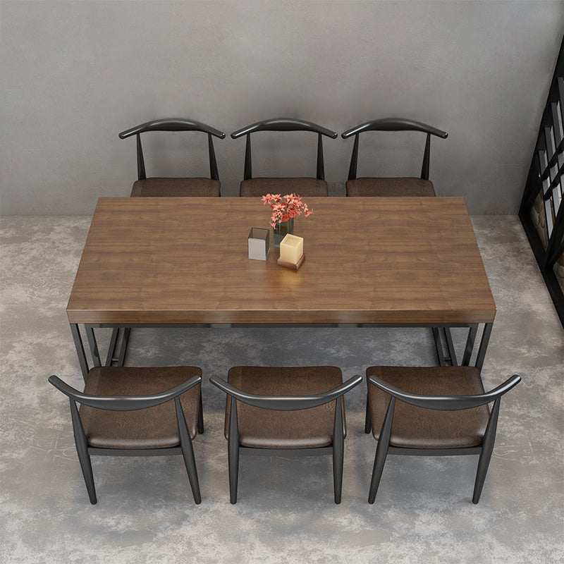 Industrial 1/4/5/7 Pieces Dinette Set Solid Wood Dining Table Set