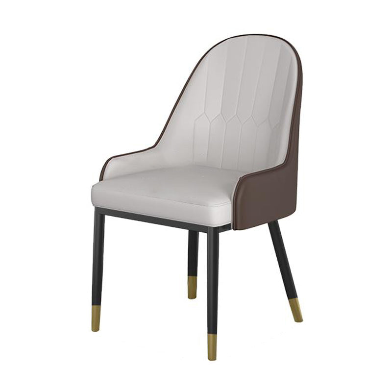 Style nordique 1/4/5/7 Rectangle Salle de salle à manger avec chaises en cuir