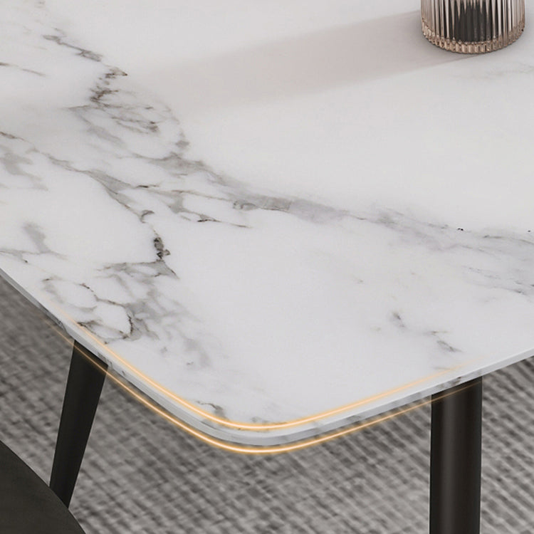 Style minimaliste 1/4/5/7 ensemble de table de salle à manger rectangulaire pour cuisine