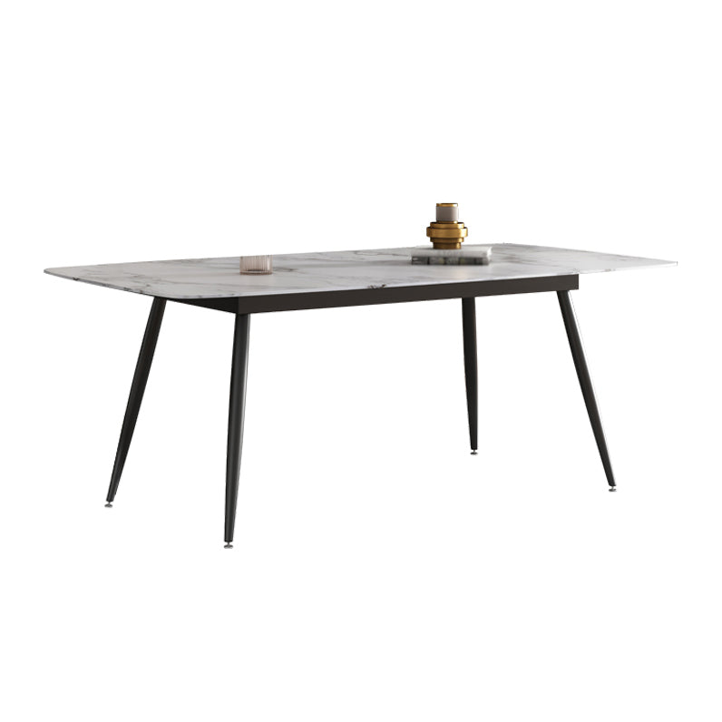 Style minimaliste 1/4/5/7 ensemble de table de salle à manger rectangulaire pour cuisine