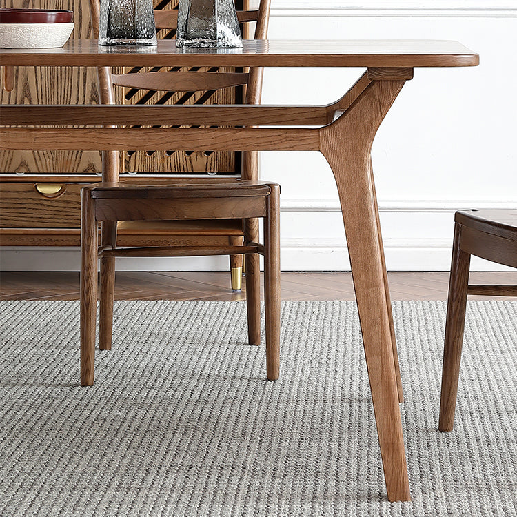 Ensemble de restauration en bois massif de style moderne 1/4/5 avec chaises en bois pour la maison