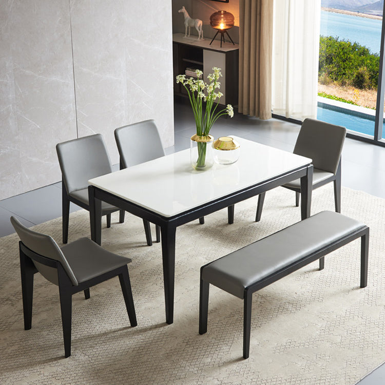 Mid-Century Rectangle Dining Table 4-foot Dining Room Furniture for Home
