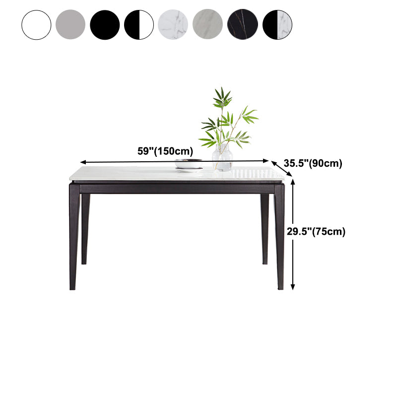 Mid-Century Rectangle Dining Table 4-foot Dining Room Furniture for Home