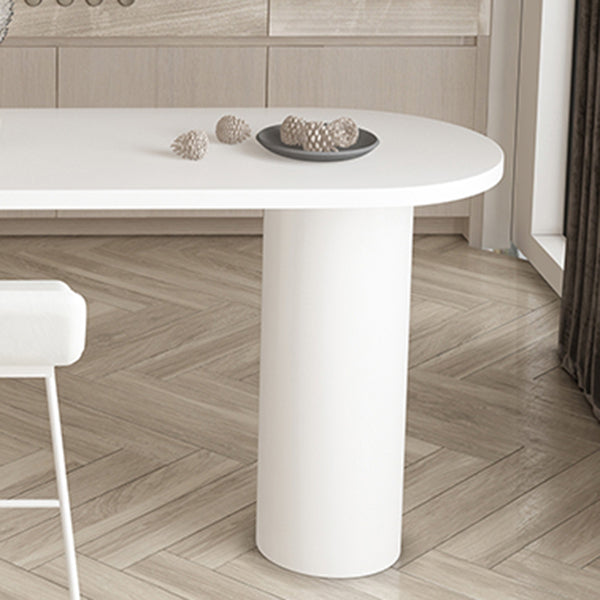 Free Form Pine Wood Table for Restaurant Modern Wood Table with Double Pedestal Base