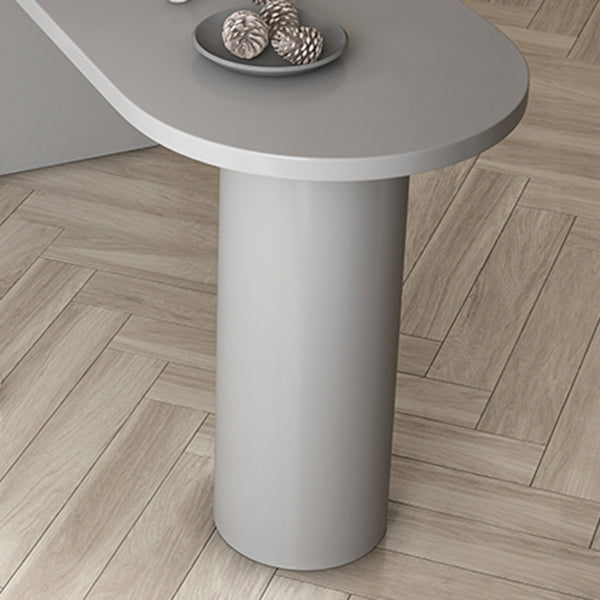 Free Form Pine Wood Table for Restaurant Modern Wood Table with Double Pedestal Base