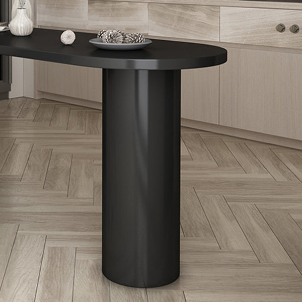 Free Form Pine Wood Table for Restaurant Modern Wood Table with Double Pedestal Base