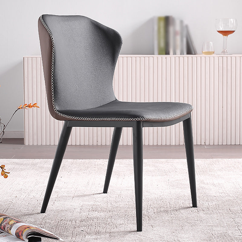 Metal Industrial Kitchen Dining Room Chair Wingback Side Chair